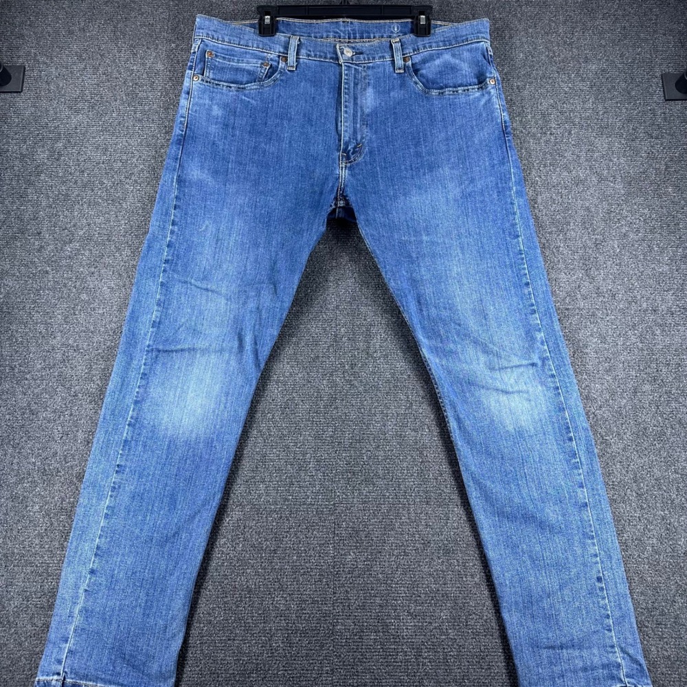 Levi's 512 Slim Taper Jeans Mens 38x32 Blue All Seasons Tech Denim Pants